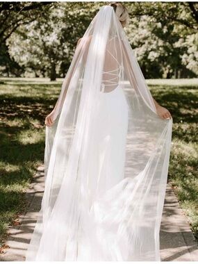 Designer Ivory Cathedral Wedding Veil